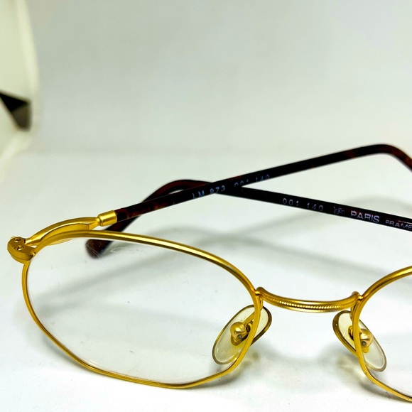 Vintage Women’s Logo Paris Eyeglasses Gold/Tortoise Frame Logo Paris 001 140 - Picture 7 of 8